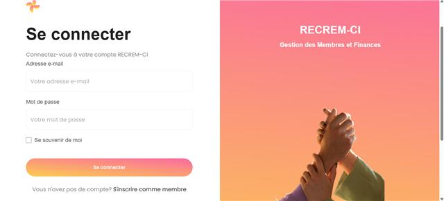 Aperçu du projet Gestion associative