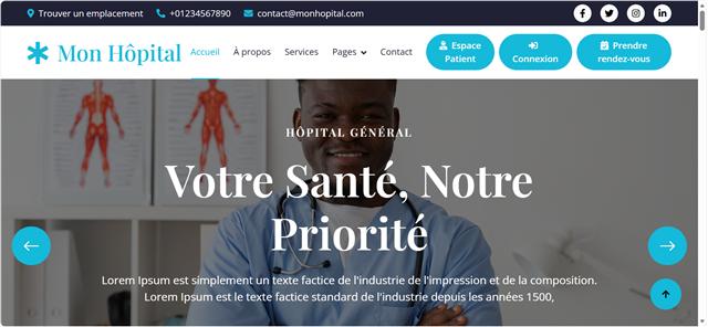 Aperçu du projet Mon Hôpital