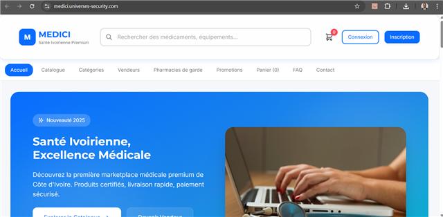 Aperçu du projet Medici