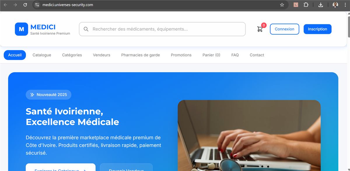 Aperçu du projet Medici