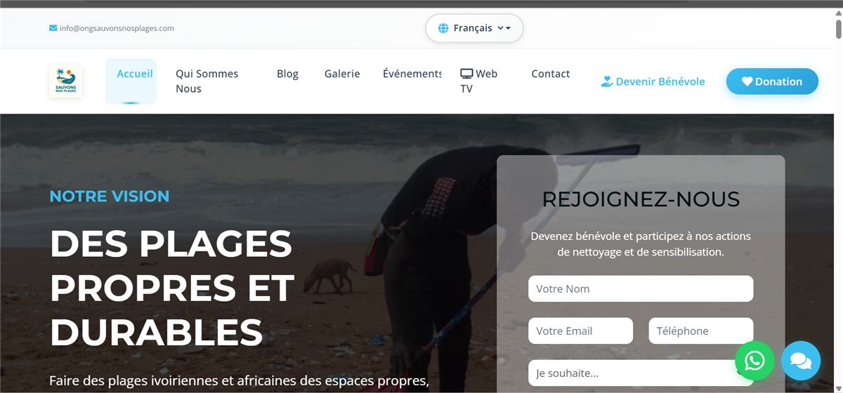 Aperçu du projet Sauvons Nos Plages